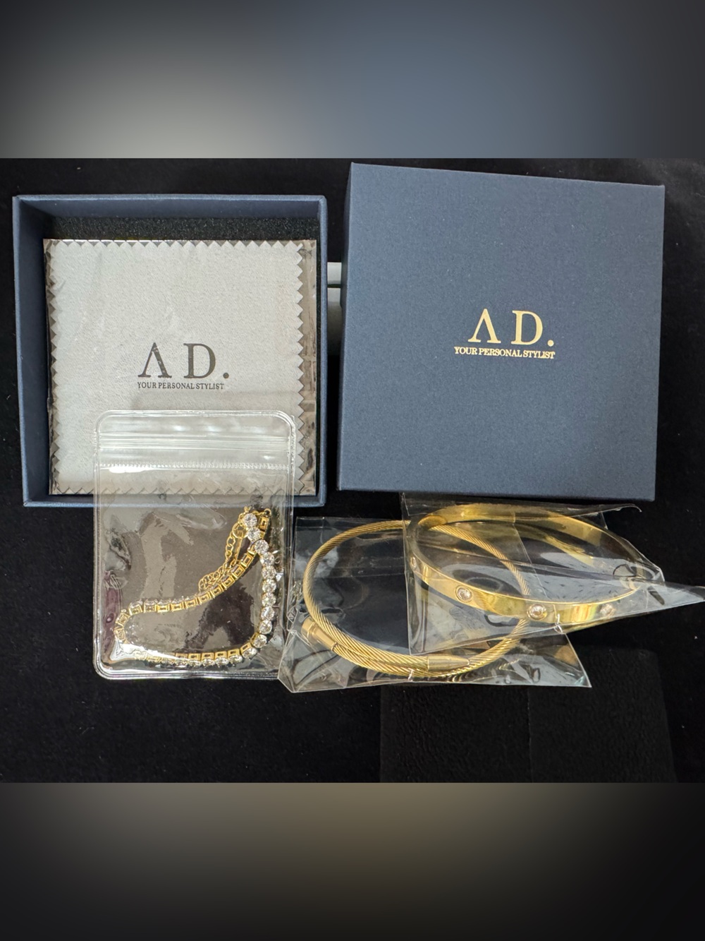 Women Gold-Tone Bracelet Set